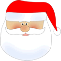 Santa Head Clip Art Image
