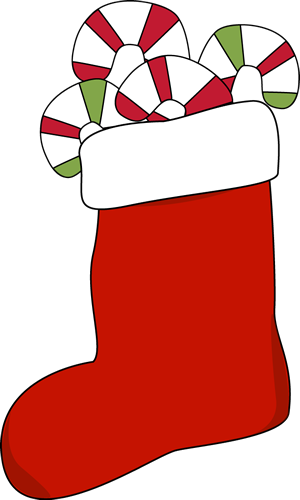 Stocking Filled with Candy Canes
