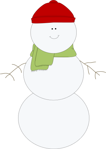 Tall Christmas Snowman Clip Art