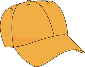 Orange Baseball Hat Clip Art - Orange Baseball Hat Image