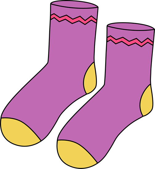 Purple Pair Of Socks Clip Art Purple Pair Of Socks Image