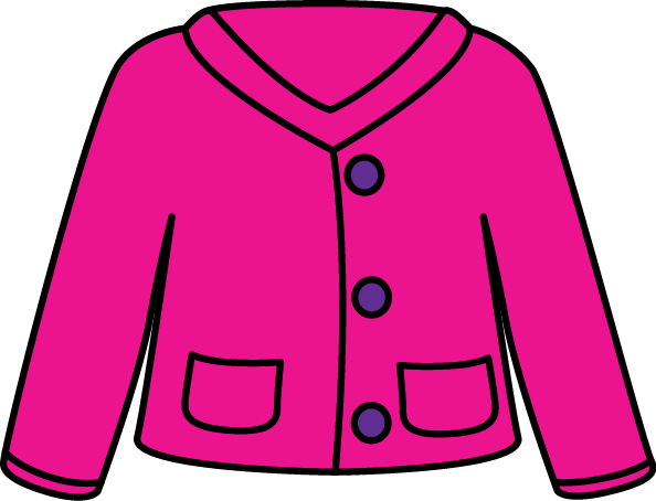 Pink Cardigan Sweater Clip Art