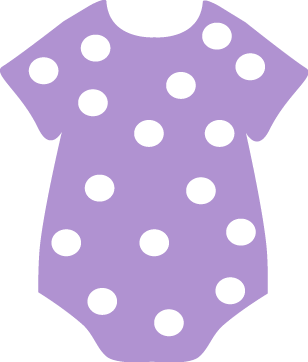 Purple Polka Dot Onesie