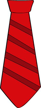 Striped Red Tie