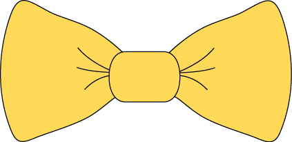 yellow bow tie clip art