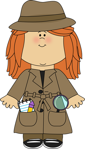 kid detective clip art