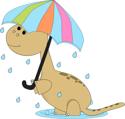 Dinosaur in the Rain