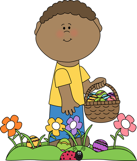 Boy on Easter Egg Hunt