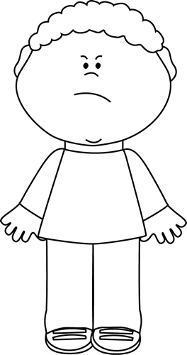 mad boy clipart