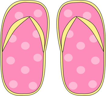 pink flip flop clip art