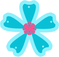 blue flower clip art