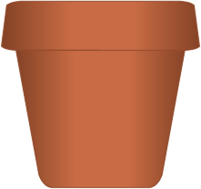 Flower Pot Clip Art - Terracotta Flower Pot Clip Art