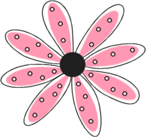 Pink Dotted Flower