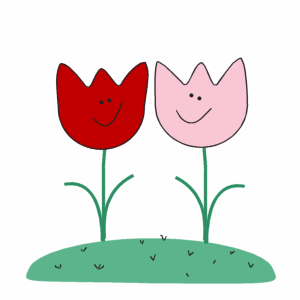 Two Happy Flowers