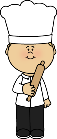 Chef with Rolling Pin Clip Art