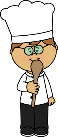 Chef with a Spoon Clip Art
