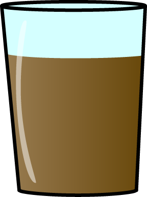 glass of chocolate milk clipart