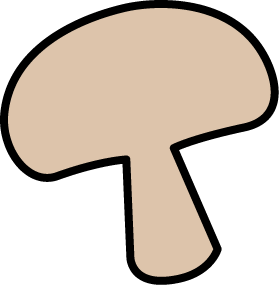 cartoon mushroom pizza