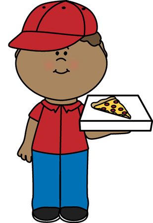 Pizza Delivery Boy Clip Art - Pizza Delivery Boy Image