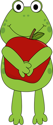 Frog with an Apple