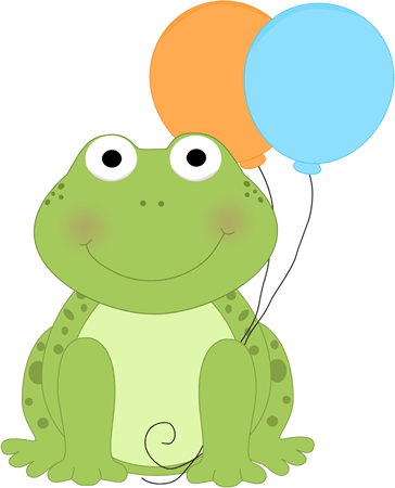 Frog with Balloons