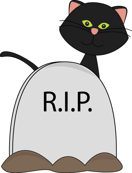 Black Cat and Tombstone