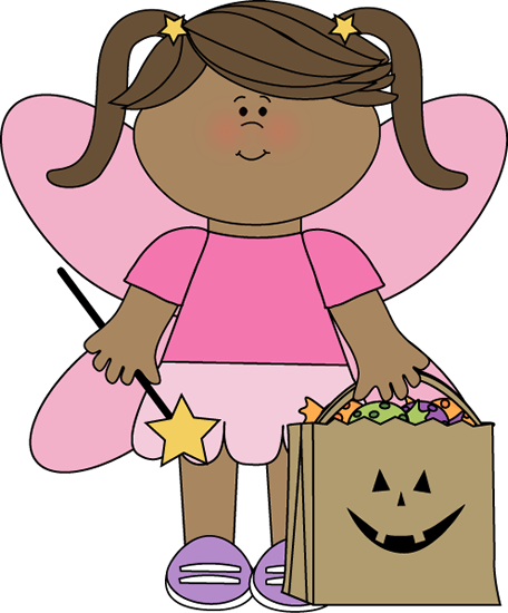 Halloween Animated Clipart-girl wearing halloween costume animated clipart