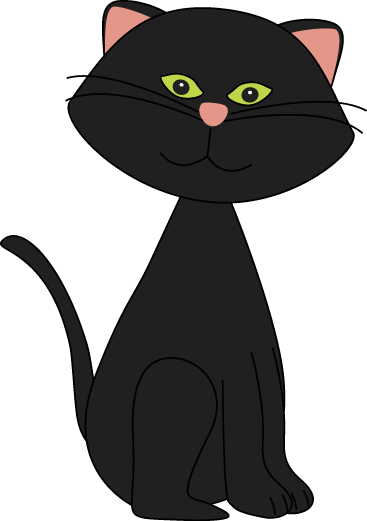 Skinny Black Cat