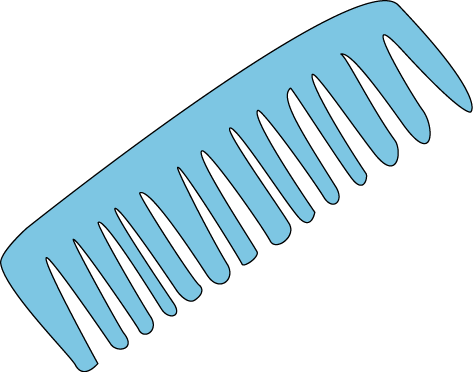 Blue Hair Comb