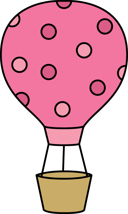 Pink Polka Dot Hot Air Balloon