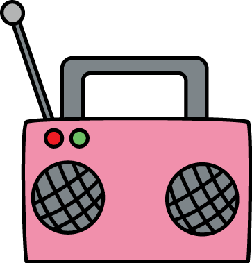 Pink Radio Clip Art - Pink Radio Image