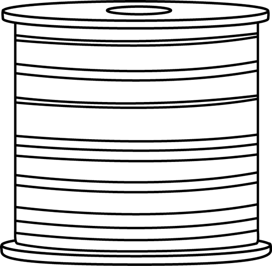 Black and White Spool of Thread