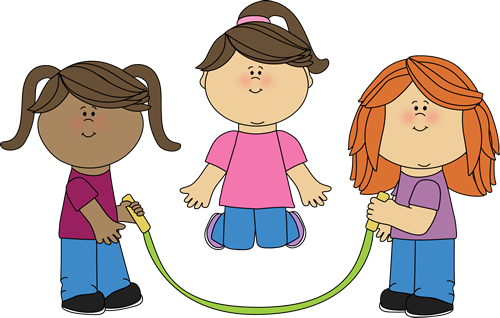 Girls Jumping Rope Clip Art - Girls Jumping Rope Image