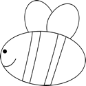 Black and White Bee