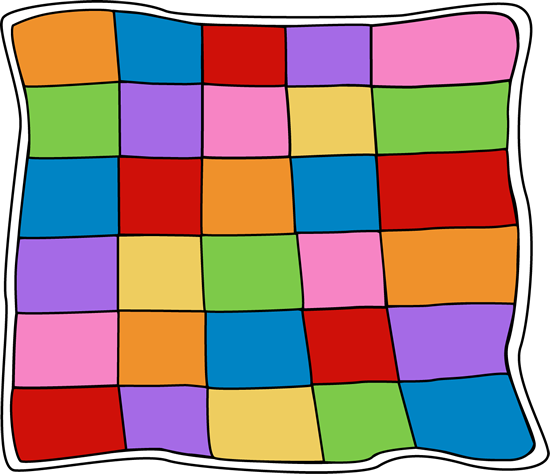 folded quilt clipart