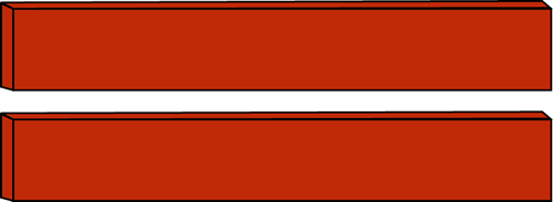 Red Math Equals Symbol Clip Art
