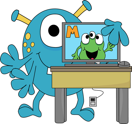 cartoon computer clipart