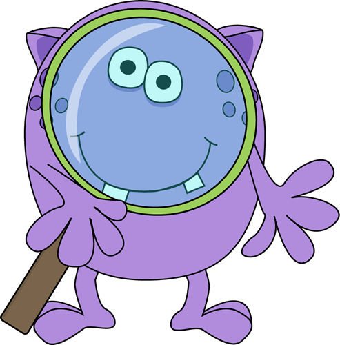 Monster with Magnifying Glass