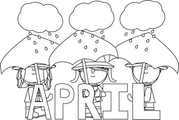 Black and White Month of April Showers