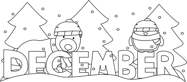 month of december clipart