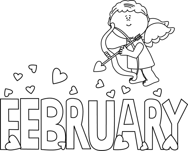 Black and White February Valentine Love