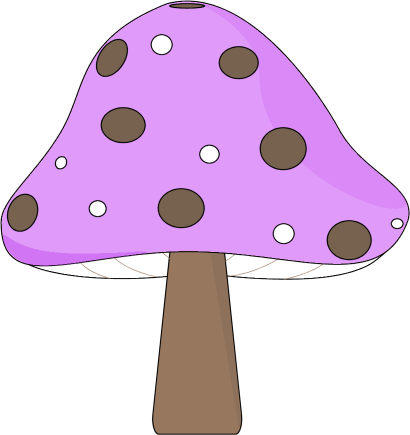 Purple and Brown Mushroom