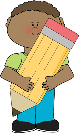 Boy Holding Pencil