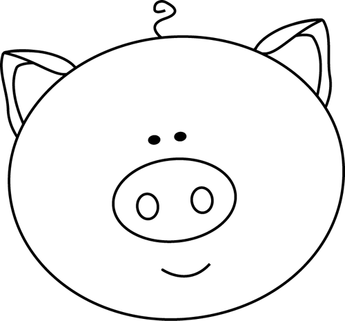 Black and White Pig Face