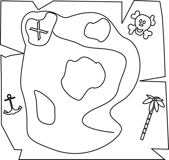 map black and white clipart