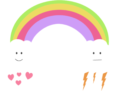 Cute Rainbow and Clouds