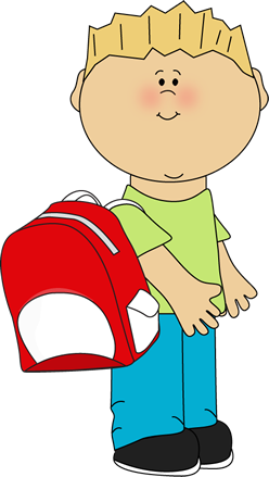 child at school clip art