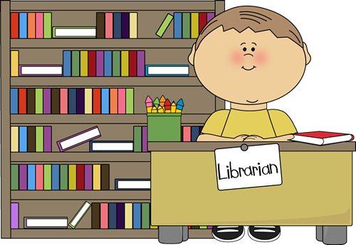 Boy Classroom Librarian Clip Art
