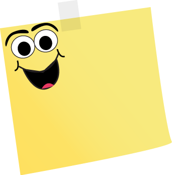 yellow sticky note clip art