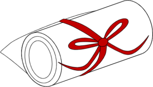 Diploma with Red Ribbon